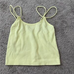 Colsie Butter Yellow Cropped Camisole Top